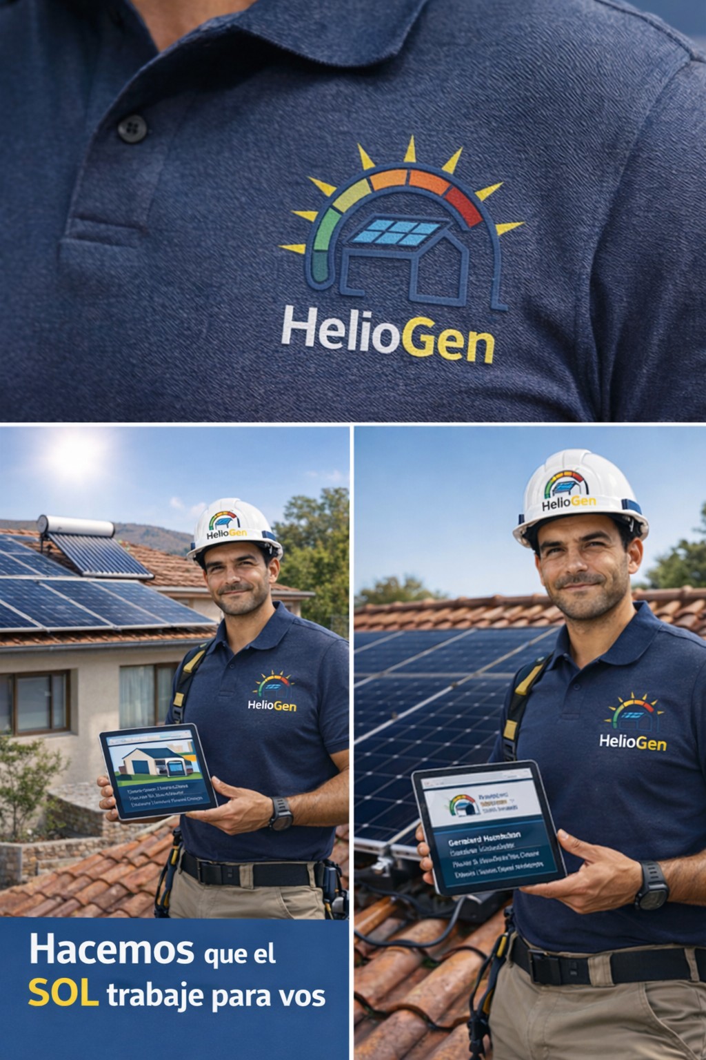 Instalador en techo residencial